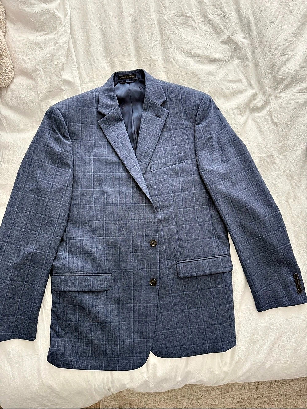 Ralph Lauren Men's Plaid Sport Coat in Blue